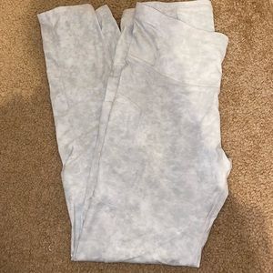 White marble leggings worn once